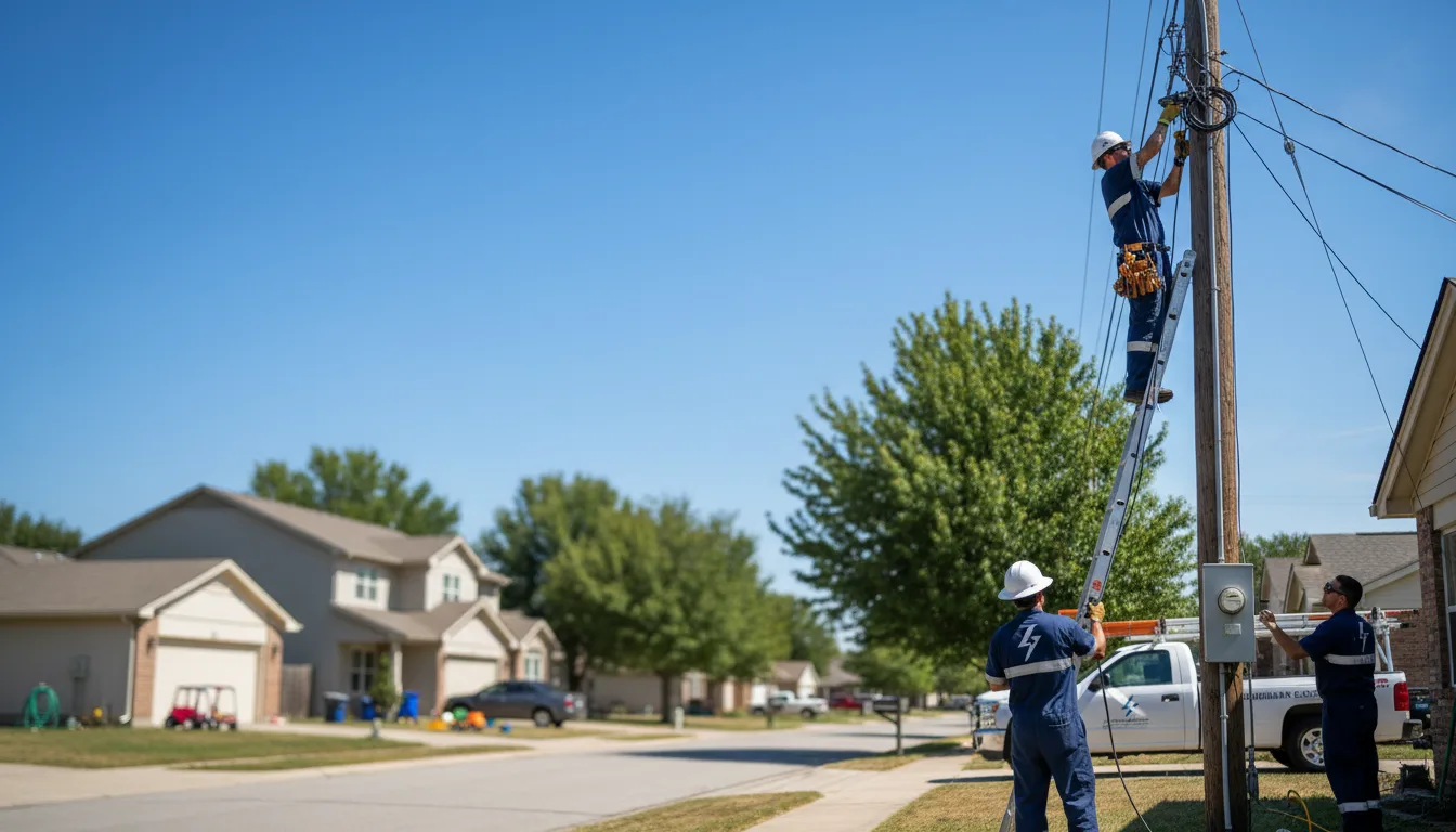 Residential electrician providing installation services in Centerville, AR